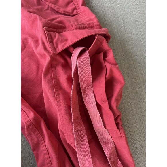 Vintage Y2K Red UFO Retro Pants Rave Parachute Hip Hop Streetwear 90’s M - Picture 7 of 10